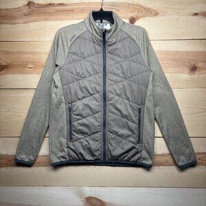 Ping Jacket Mens Small Brown Full Zip Performance Coat Golf Golfing Fleece